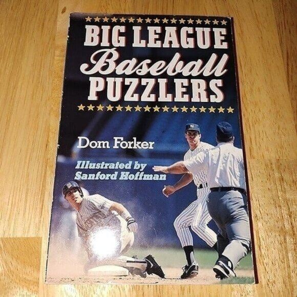 BIG LEAGUE BASEBALL PUZZLERS-PAPERBACK-NEW - Picture 1 of 2
